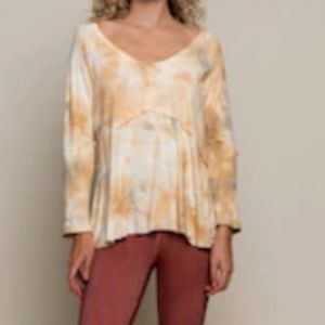 COPY - POL Let it Breathe Hand Dip Dye Knit Top